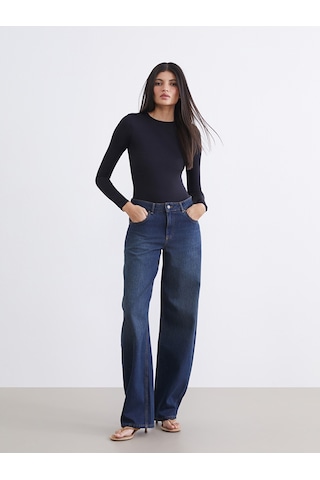 Lcw Vision Siyah Bisiklet Yaka Kadın Bodysuit