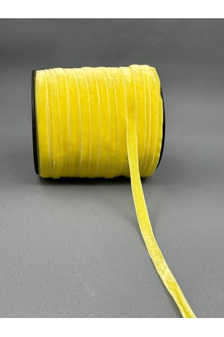 Paşateks- 1 Cm Düz Kadife-5 Metre A.sarı
