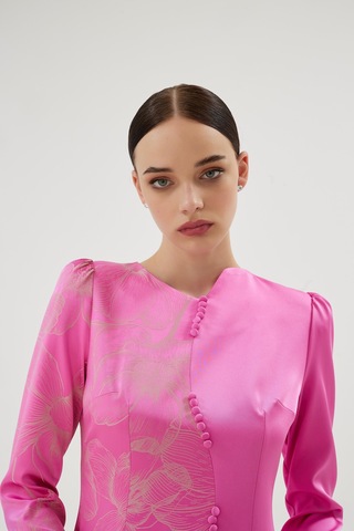 Senna Tırena Elbise Pembe Pembe