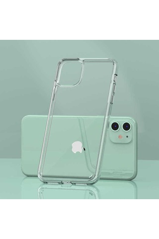 Apple Uyumlu iPhone 11 Kilif Korumali Zirhli Seffaf Coss Silikon 407265970