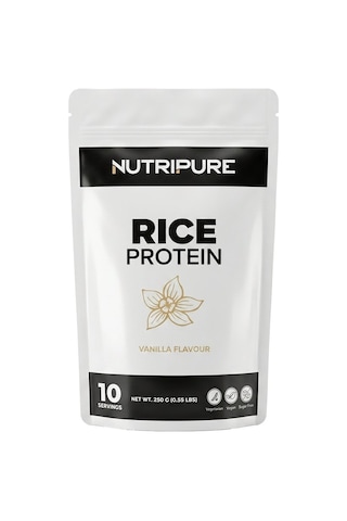 Nutripure Vegan Rice Protein Vanilya Aromalı 250 Gr. Nutripure Vegan Rice Protein Vanilya Aromalı 250 Gr.