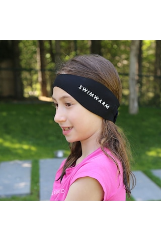 Owli Swimwarm Kulak Koruyucu Çocuk Siyah-Siyah