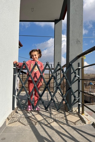 Rudu Akordiyon Çocuk - Pet Merdiven Güvenlik Kapısı 50-180 CM Arası Uzayabilen