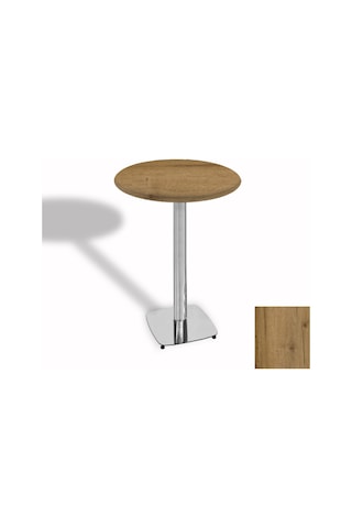 Bistro Masa Tokyo Kromnikel - Werzalit, Wermodin Ve Allzalit Tabla 70 Cm Çap - Canyon Palace Oak Çok Renkli Bistro Masa Tokyo Kromnikel - Werzalit, Wermodin Ve Allzalit Tabla 70 Cm Çap - Canyon Palace Oak Çok Renkli