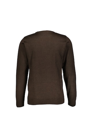 Finesuits Erkek Desenli Yünlü Kazak 2422201023.dsoyr Kahve Kahverengi