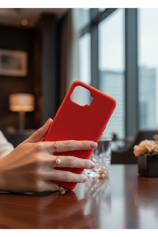 Oppo Reno 4 Lite Uyumlu İçi Kadife Kamera Korumalı Renkli Silikon Kılıf