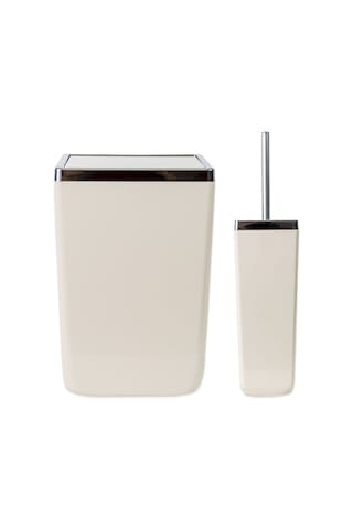 Primanova Toskana Çöp Kovası Ve Tuvalet Fırçası Bej