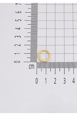 Bilezikci Suyolu Halka Altın Küpe 14 Ayar Sarı Altın