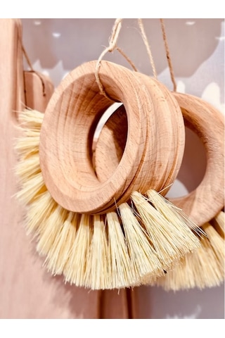 Ahşap Sebze Meyve Yıkama Fırçası