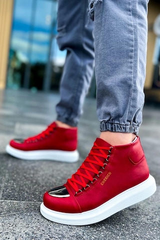 Saklımoda Ch267 Cbt Roma Mirror Erkek Bot Kırmızı Çok Renkli