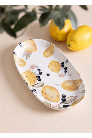 The Mia Limoncello Oval Servis 2li 29 Cm Lmn024 Çok Renkli
