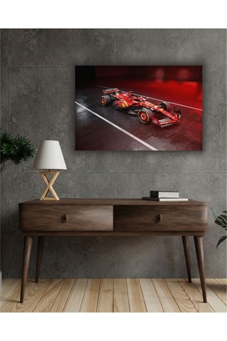 Formula 1 Motors Temalı Dekoratif Cam Tablo -28
