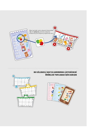 Eğitici Çocuk Oyunu Süpermarket Alışveriş Listesi