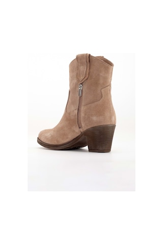 Analin Shoes Kadın Hakiki Deri Western Kovboy Bot Vizon