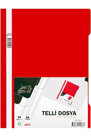 Gen-of Telli Dosya A4 50'li Paket