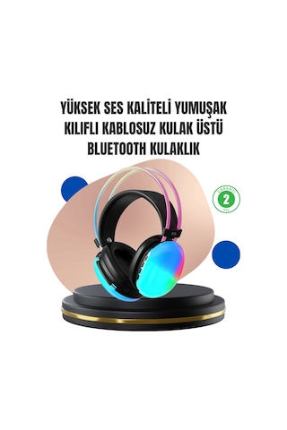 Konforlu Tasarımlı Kablosuz Gaming Kulaklık - Uzun Pil Ömrüyle