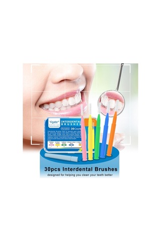 Flybuy Yumuşak Kıllı Diş Arası Fırçası 30'lu Yeşil 0.8mm - Hijyenik Temizlik Option 2 Focus On Quantity : 30'lu Diş Arası Fırçası Yeşil 0.8mm - Yumuşak Kıllı Temizlik