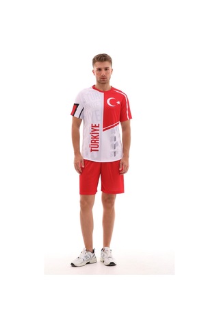 Sportech K0164 Türkiye Forma Takımı Tek Kelime Isim Ve Numara Yazılır Beyaz