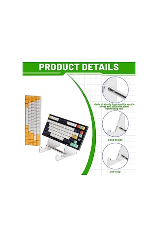 Dancemonkey Çift Katlı Mekanik Klavye Standı - Güçlü Akrilik Çerçeve Stand