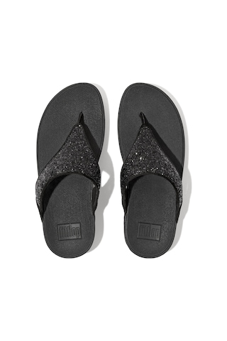 Roncato 339 Black Glitter Terlik Kadın Diğer X03-339 /323 Fitflop Lulu Glitter Toe-post Siyah