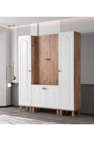 Bohem Çiğdem Portmanto Ayakkabılık 160x38x200