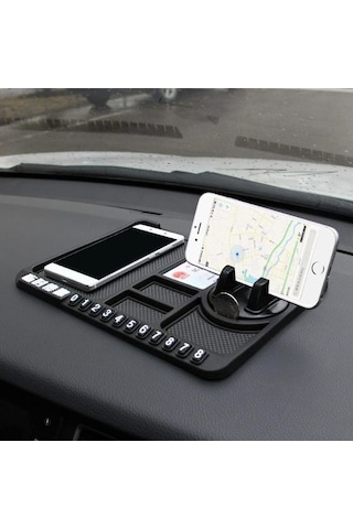 Larimar Çok Fonksiyonlu Araç İçi Telefon Tutucu - 9046445192192lmr Çok Renkli