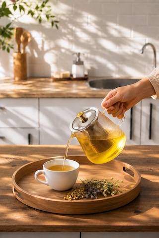 Porsima Jydh-201 Isıya Dayanıklı 1100 Ml Süzgeçli Borasilikat Cam Demlik Çay-bitki Çayı Demliği