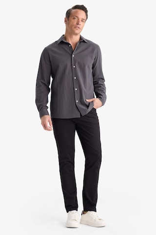 Defacto Slim Fit Dar Kesim Dar Paça Pantolon B2089ax25aubk81 Siyah