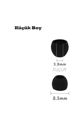 2 Çift 4 Adet Kulaklık Silikonu Samsung Uyumlu Küçük 8.5mm