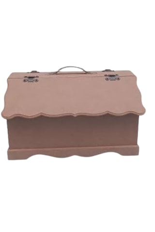 Ahşap Mdf Bay 2 Kapaklı Takım Dikiş Çantası 36x24x19