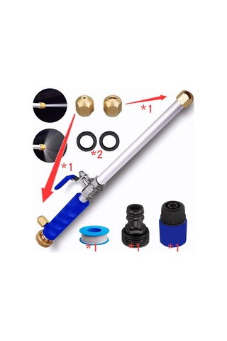 Wezone "genişletilebilir Yüksek Basınçlı Hidro Jet Temizleyici - 2 Nozullu Bahçe Ve Araç Temizliği İçin Pratik Çözüm"