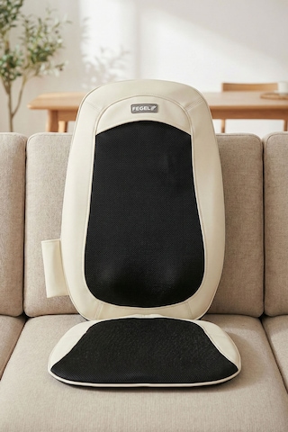 Taşınabilir Masaj Koltuğu - Shiatsu Titreşim Isıtma / Fg-c22 Krem