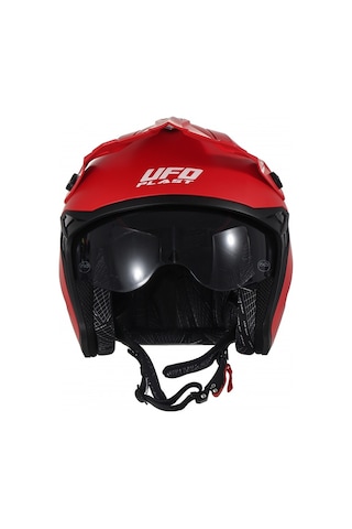 Ufo Plast Sheratan Jet Açık Kask Kırmızı