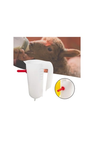 Suntek 800ml Kuzu Besleme Kapları Küçük Kuzu Keçi Beyazı