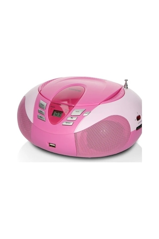 Lenco Scd-37 Usb Pembe - Taşınabilir Fm Radyo Cd Ve Usb Çalar - Pembe