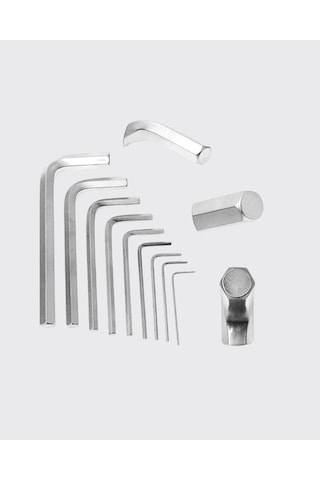 9 Parça Alyan Anahtar Seti Bisiklet Mobilya Ve Otomotiv Uyumlu