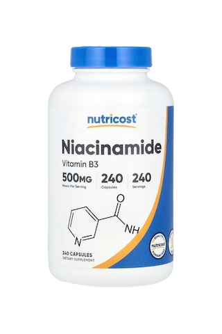 Nutricost Vitamin B3 Niacinamide 500 Mg 240 Kapsül