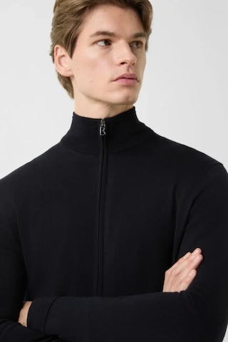 Bogner Oscar Lüks Klasik Stil, Erkek Yün Triko Ceket Lacivert