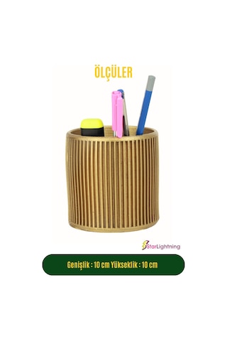 Kalemlik Altın Renk Masa Kalemliği Organizer Kalemlik Model 1 Çok REnkli