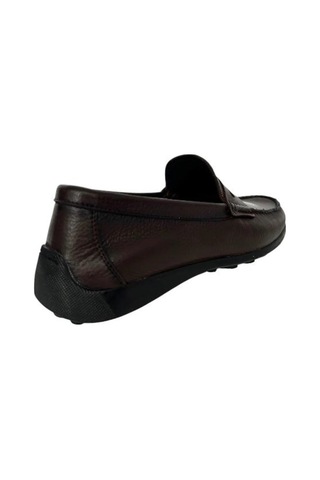 Kemal Tanca 887 2556 Erkrk Hakiki Deri Loafer Ayakkabı Kahverengi