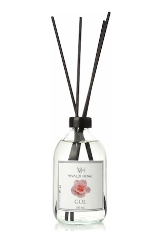 Vivaldi Home Gül Esanslı Çubuklu Oda Kokusu Esansiyel Uçucu Yağ 100 ML
