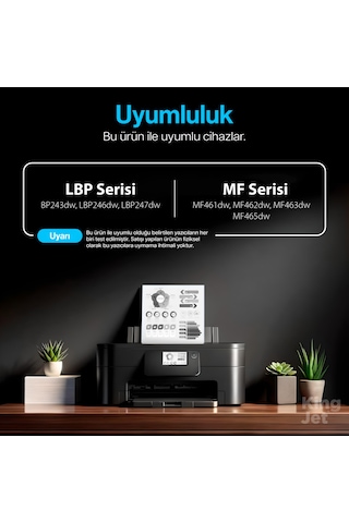 Kingjet Canon Uyumlu 070h / Crg-070h Yüksek Kapasiteli Toner Çipli Mf462dw, Mf465dw
