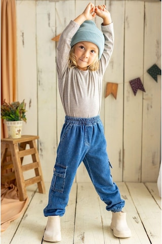 Oliven The Kid Oliventhekid Unisex Kot Kargo Pantolon Mavi Mavi