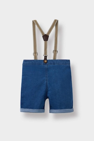 DeFacto Erkek Bebek Pantolon Askılı Jean Şort C2289A525SMNM28 Mavi