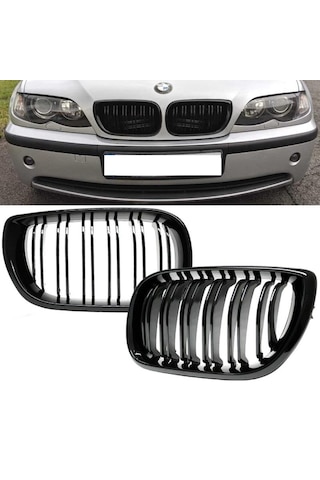 Bmw E46 Ön Panjur Izgara Piano Black 2002-2004