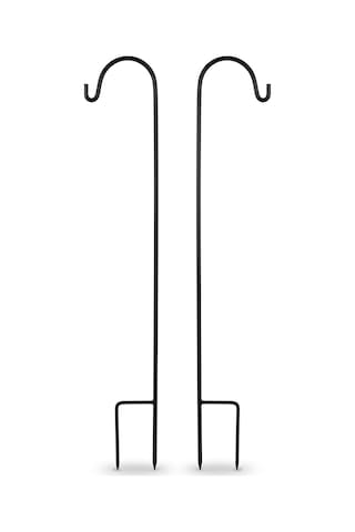 Çelik Bahçe Kazığı 160 Cm 2'li Set Siyah - Çit, Bitki Ve Dekorasyon Direği