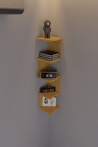 Artix Zigzag Duvar Rafı Çam Atlantik Çam