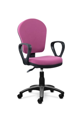 Ofiscombin Ofis Büro Ev Bilgisayar Öğrenci Ders Çalışma Koltuğu Pembe Kumaş 00047499107