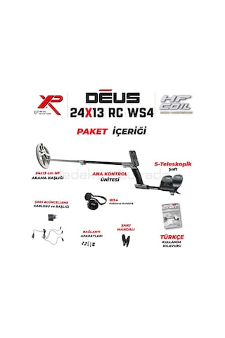 DEUS - 24x13cm HF Başlık, Ana Kontrol Ünitesi (RC), WS4 Kulaklık - FULL PAKET