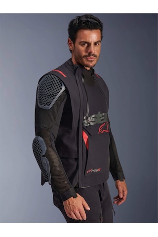 Alpinestars Halo Pro Ds Korumalı Motosiklet Montu Siyah Kırmızı